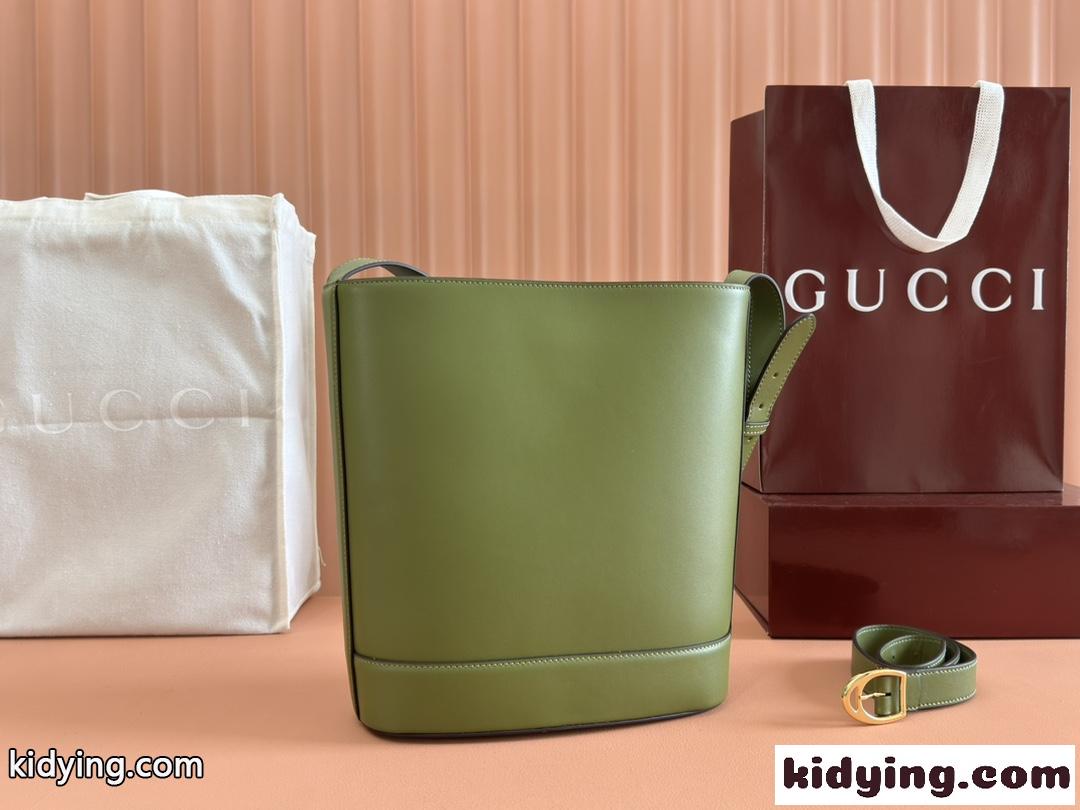 Gucci 73 ミディアム バケットバッグ グッチ バッグ スーパーコピー 833660 グリーン-0