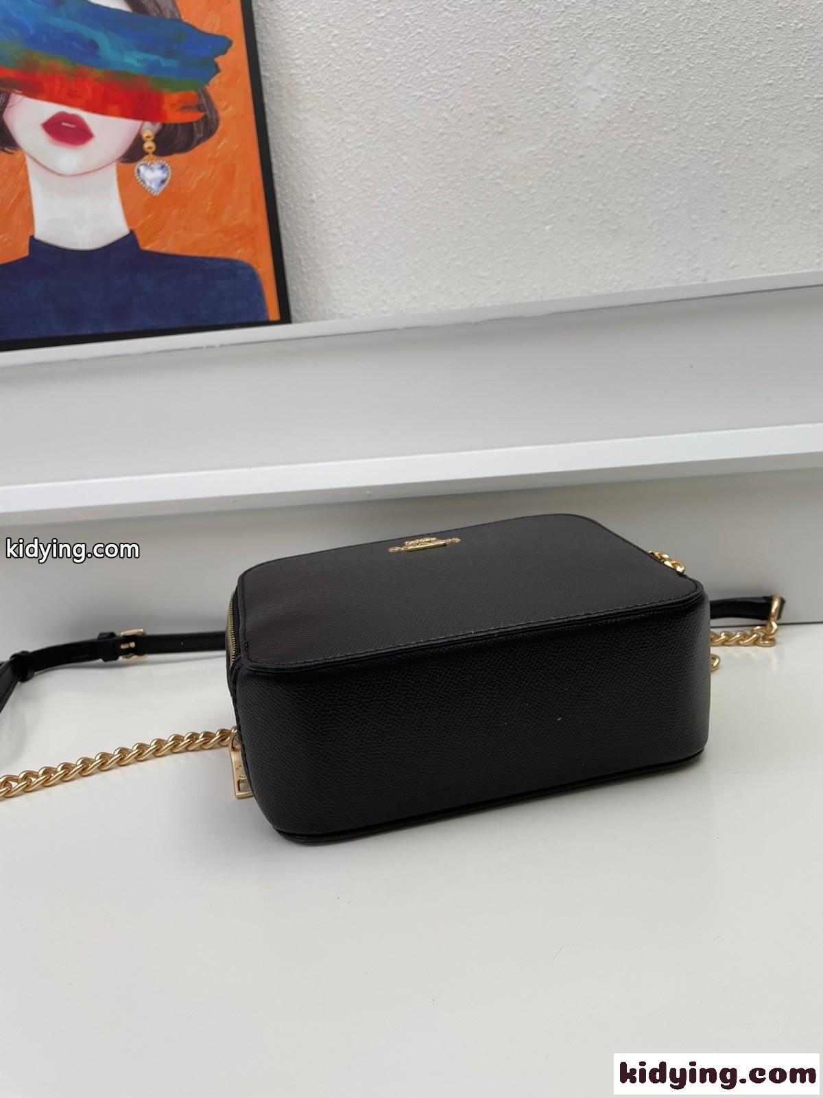 ダブルジップ ボックスショルダーバッグ コーチ バッグ コピー レディース-3