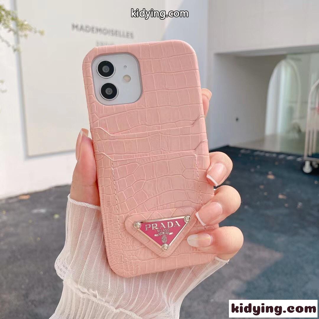 おしゃれ 可愛い カード収納 プラダ スマホケース iphone コピー ファッション シンプル 4色あり レザー-1
