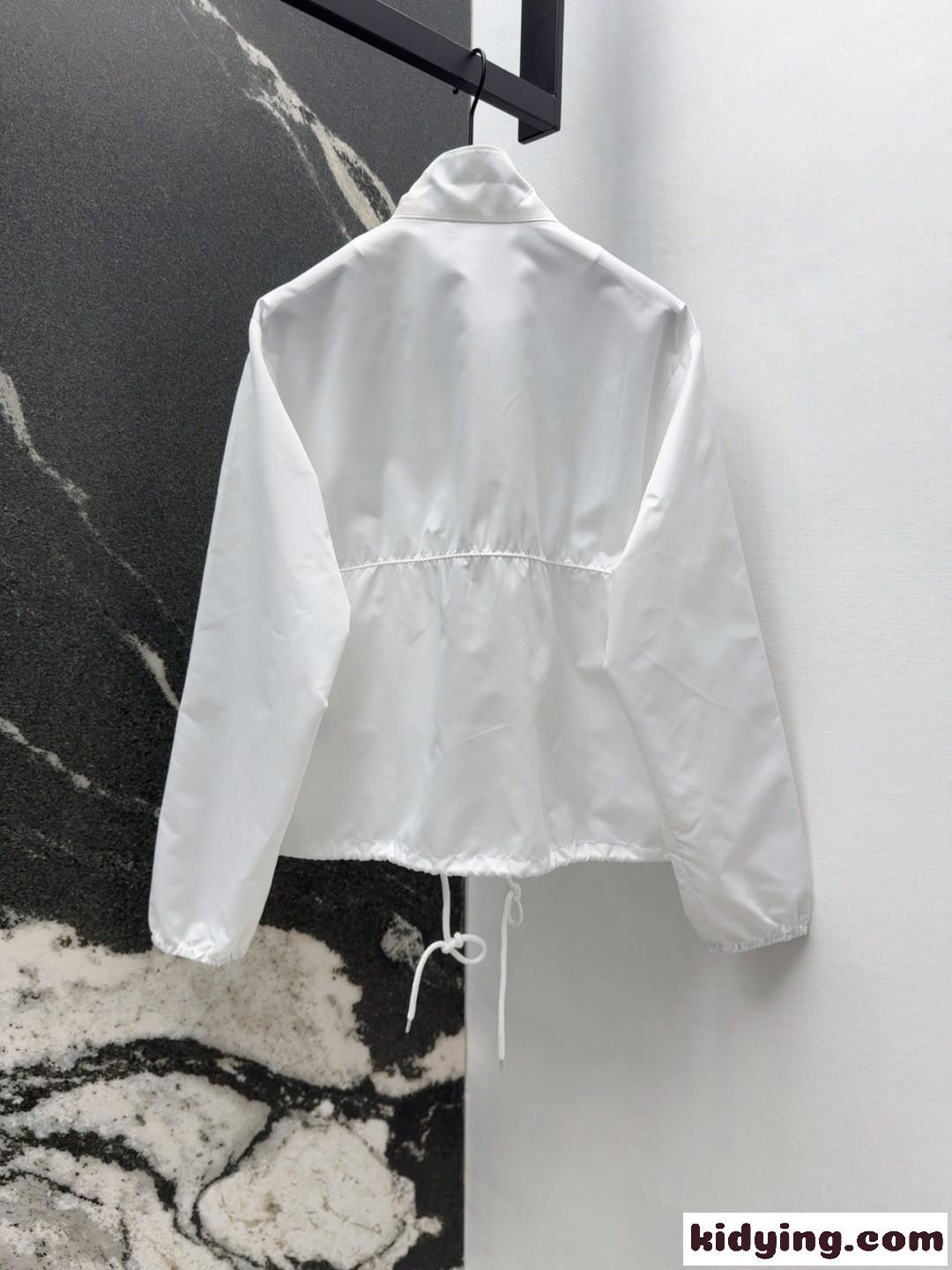 Re-Nylon ブルゾンジャケット プラダ ジャケット コピー レディース ホワイト-4