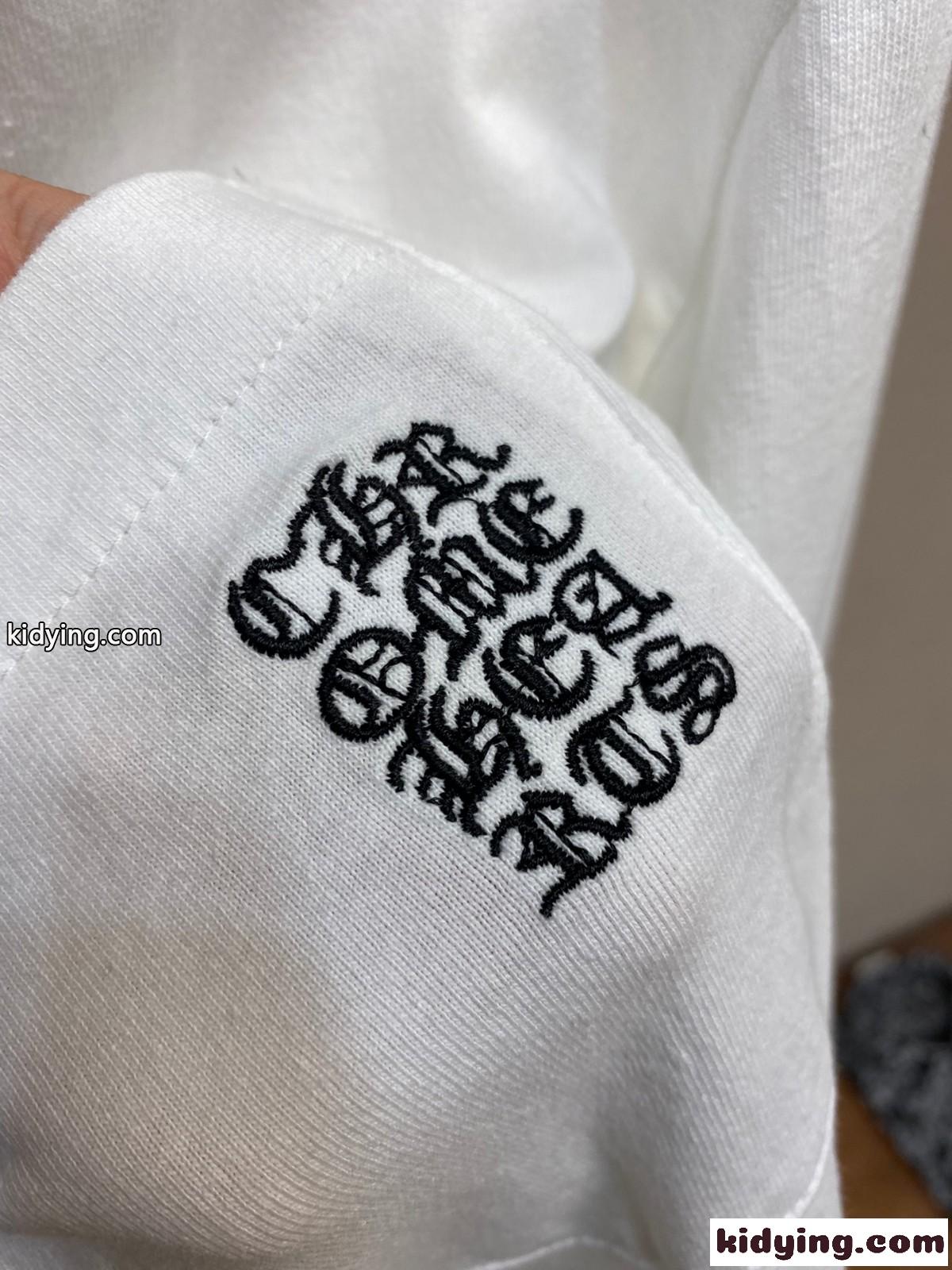 クロムハーツ Tシャツ コピー シンプル 合わせやすい クルーネック 長袖Tシャツ ホワイト-2