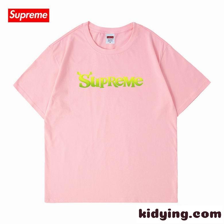 おしゃれ ゆったり 半袖 トップス ロゴ クルーネック シュプリーム tシャツ コピー レディース メンズ 定番 人気-3