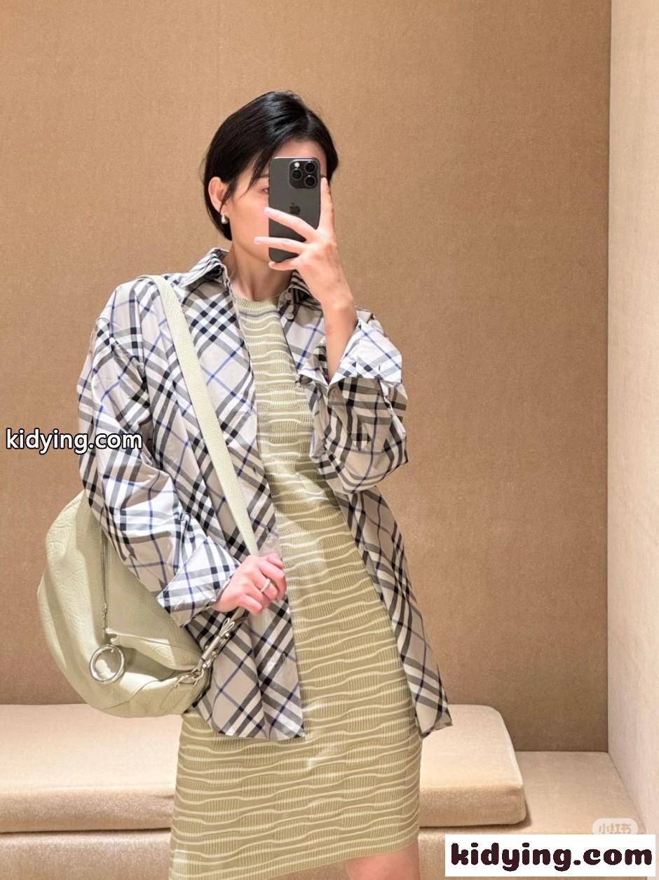 バーバリー シャツ 偽物 クラシック チェック コットンシャツ 合わせやすい-4