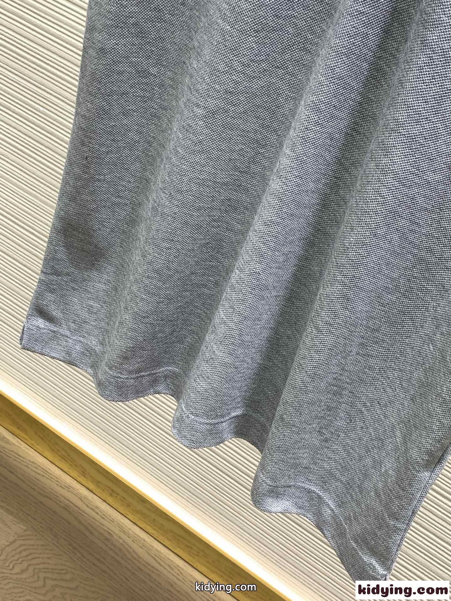 カジュアル コットン 半袖 ポロシャツ エルメネジルド・ゼニア Tシャツ コピー グレー-1