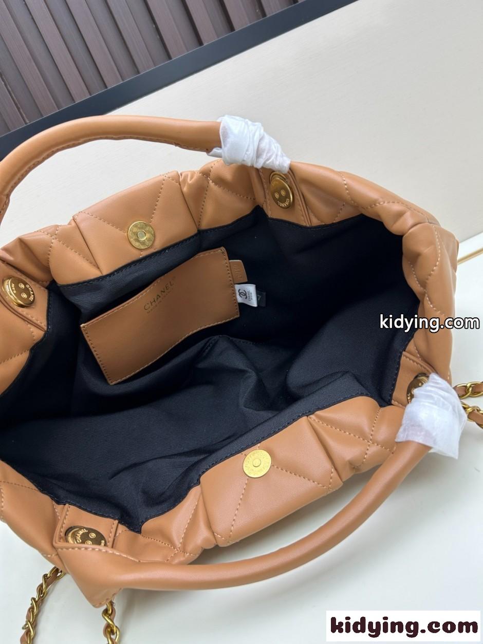 25K&大人気 CHANEL チェーンバッグ リボン シャネル コピー ブラウン-3