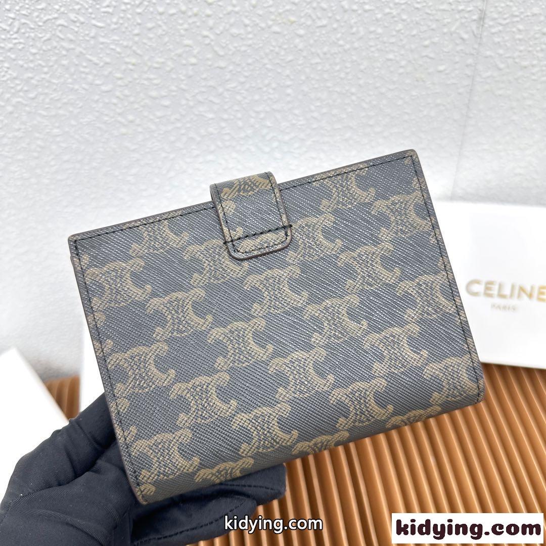 ミディアムウォレット CELINE ヴィクトワール セリーヌ 財布 コピー トリオンフキャンバス-2