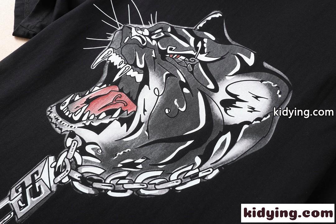 高品質 着心地いい 春夏 半袖 トップス ジバンシィ Tシャツ コピー クルーネック プリント 合わせやすい メンズ ブラック-3