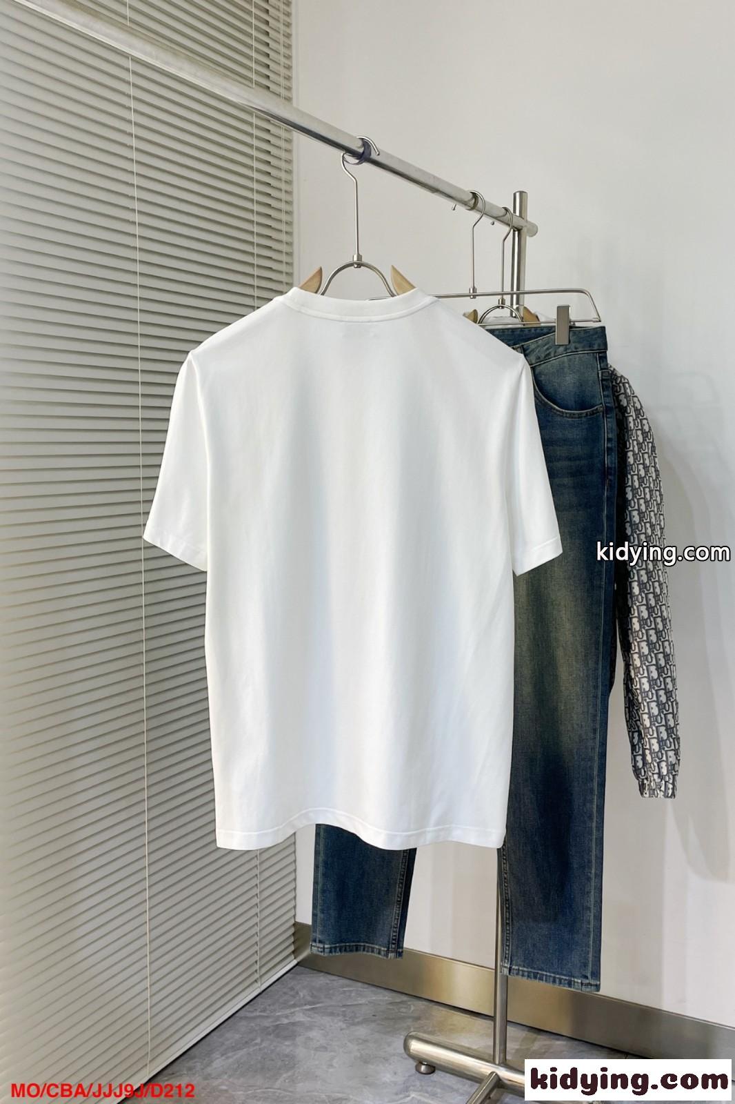 シンプル カジュアル モンクレール Tシャツ コピー ロゴ 半袖Tシャツ-0