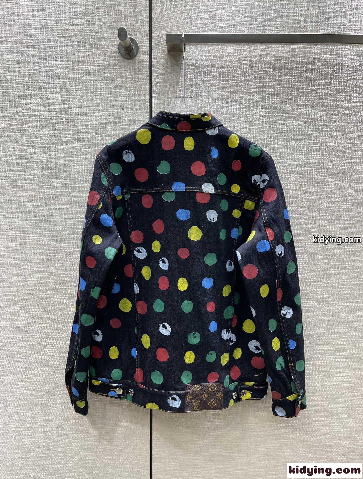 LV x 草間彌生 ドット デニムジャケット ルイヴィトン ジャケット コピー-3