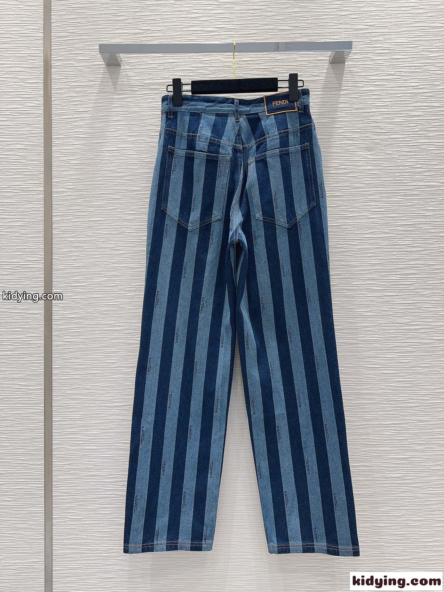 カジュアル おしゃれ デニムパンツ フェンディ パンツ コピー レディース-4