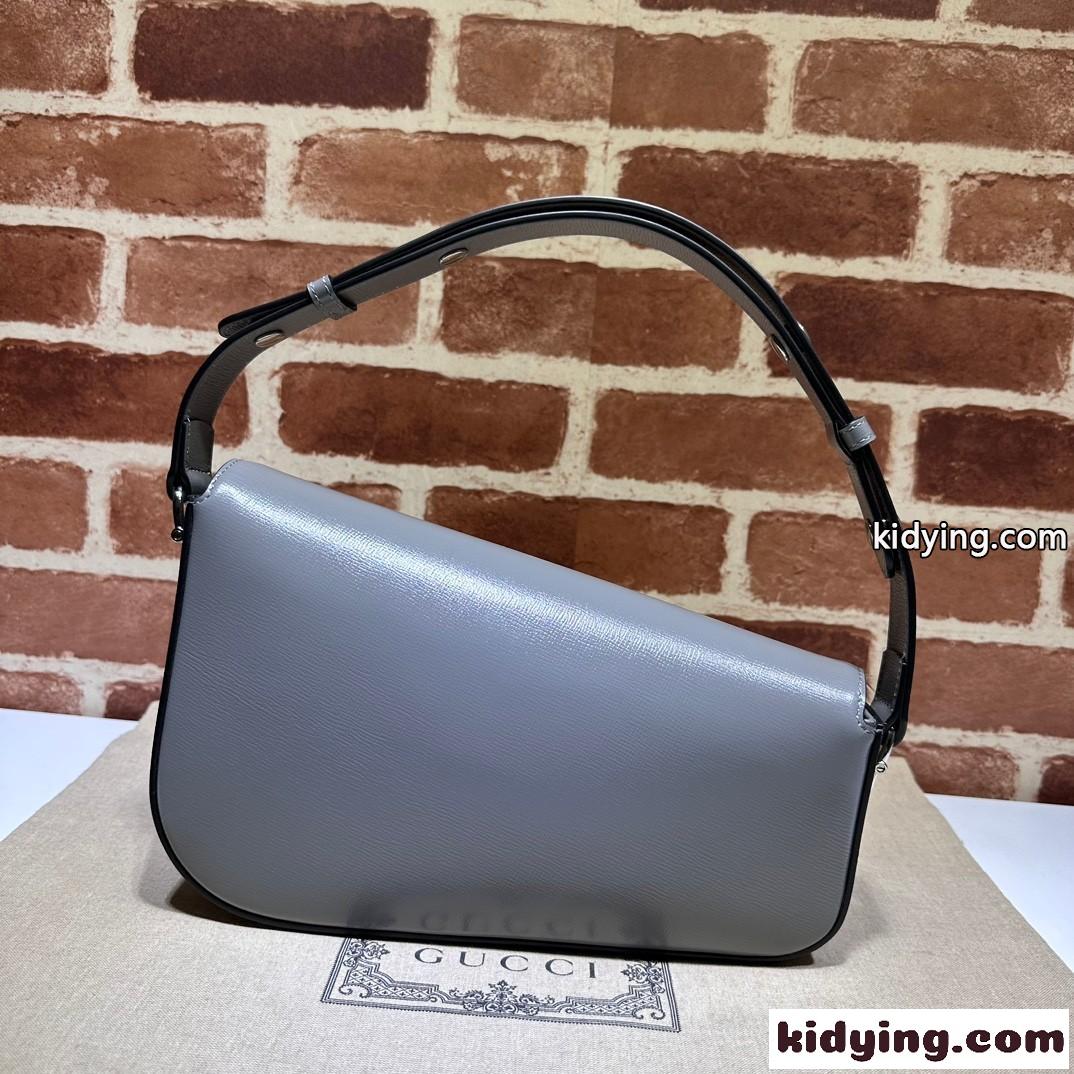 新作~グッチ ホースビット 1955 スモール ショルダーバッグ スーパーコピー グレー-0