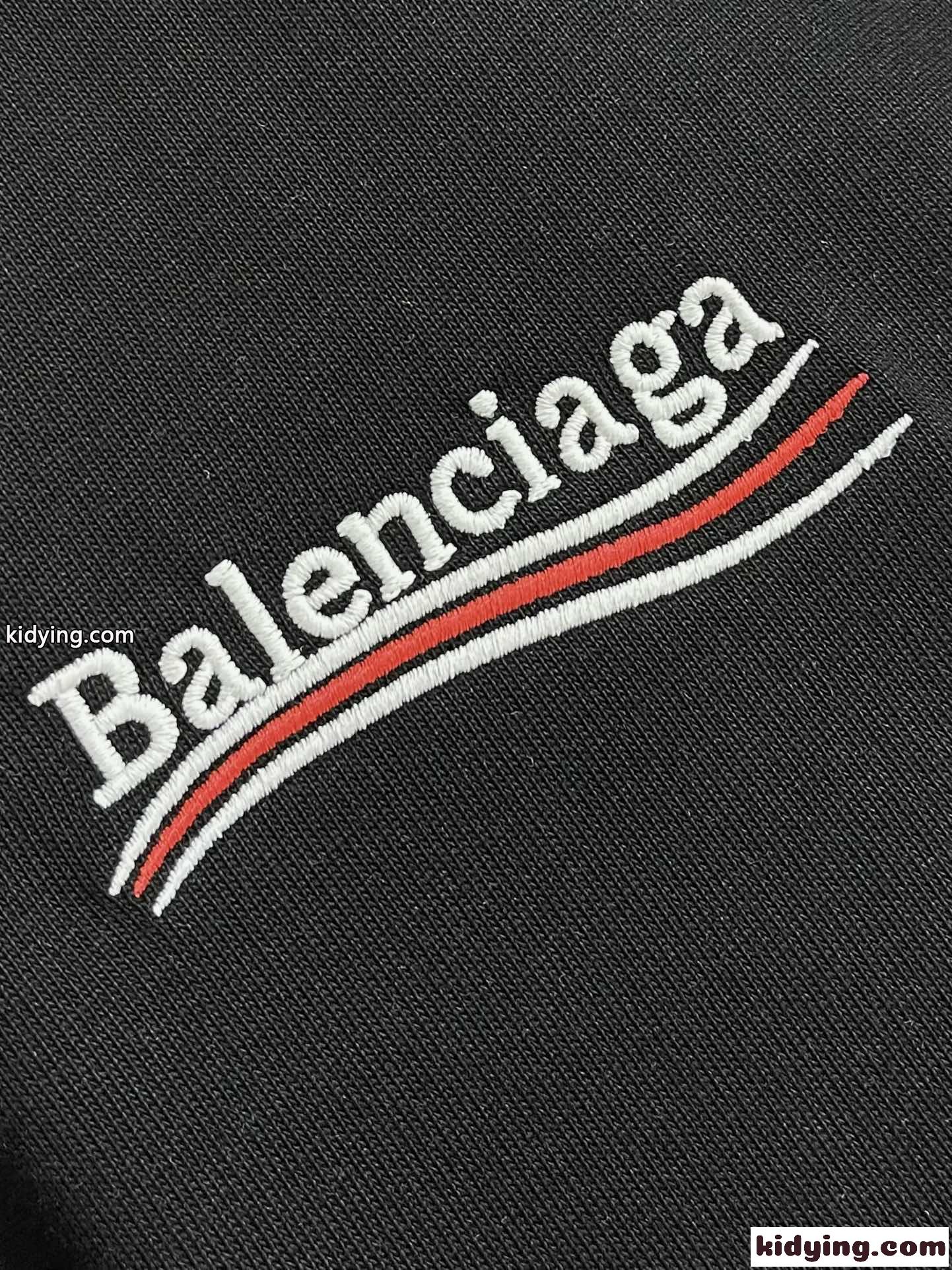 人気 POLITICAL CAMPAIGN 半袖Tシャツ バレンシアガ Tシャツ コピー ブラック-2