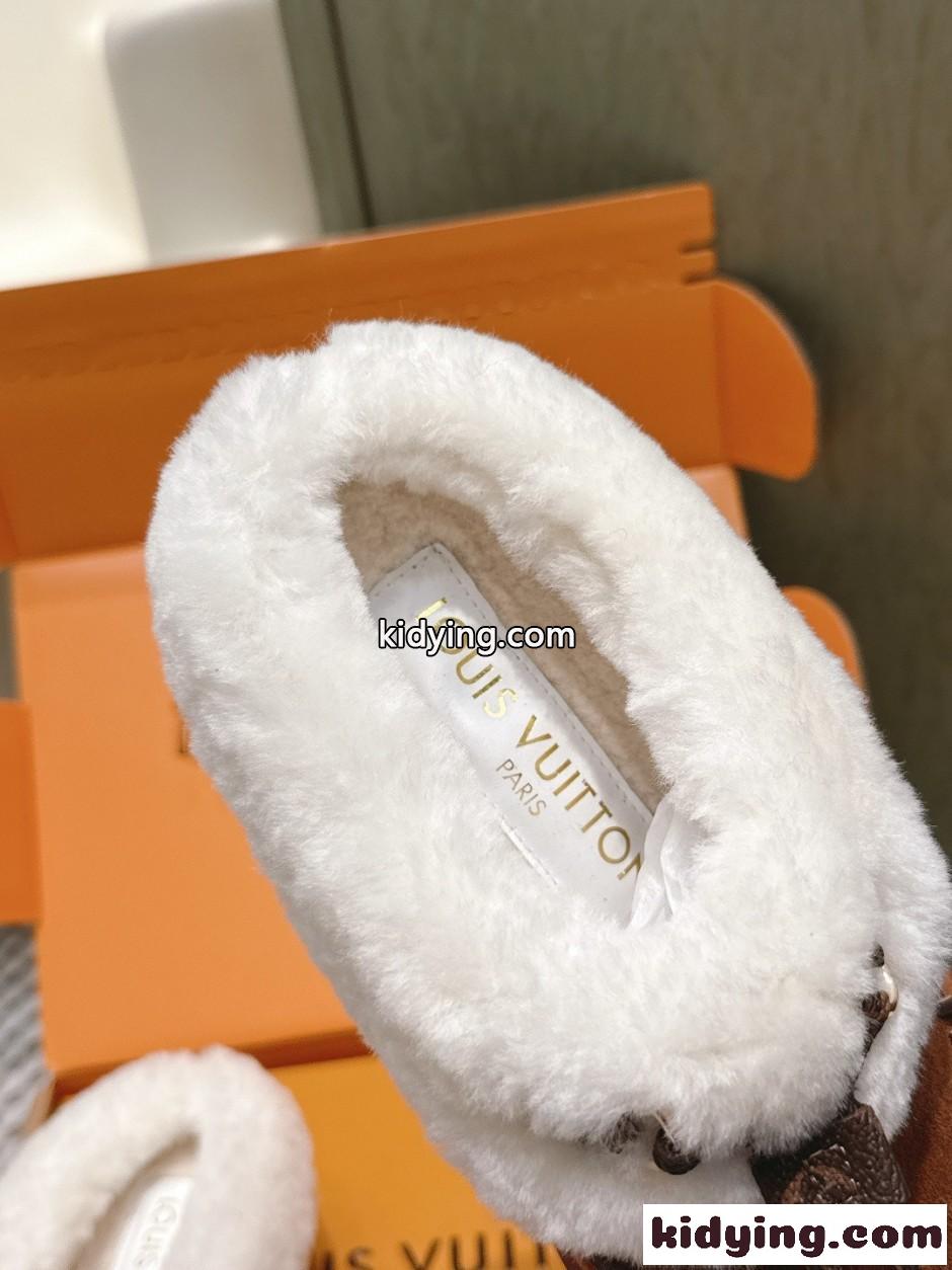 秋冬 大人気 LV SKI コルティナ ミュール ルイ・ヴィトン スーパーコピー ブラウン-3