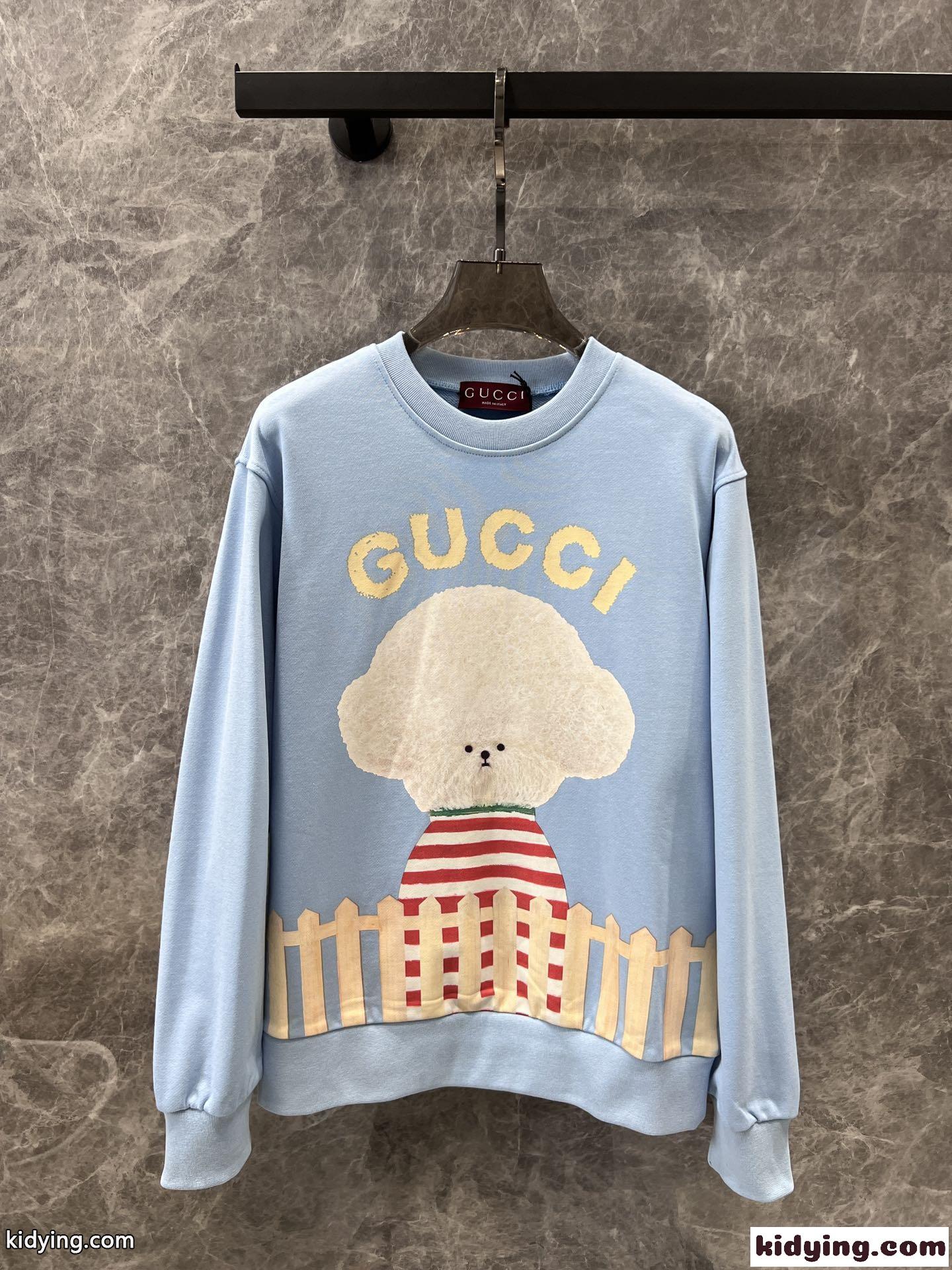 合わせやすい 可愛い プリント グッチ Tシャツ コピー スウェットシャツ-1