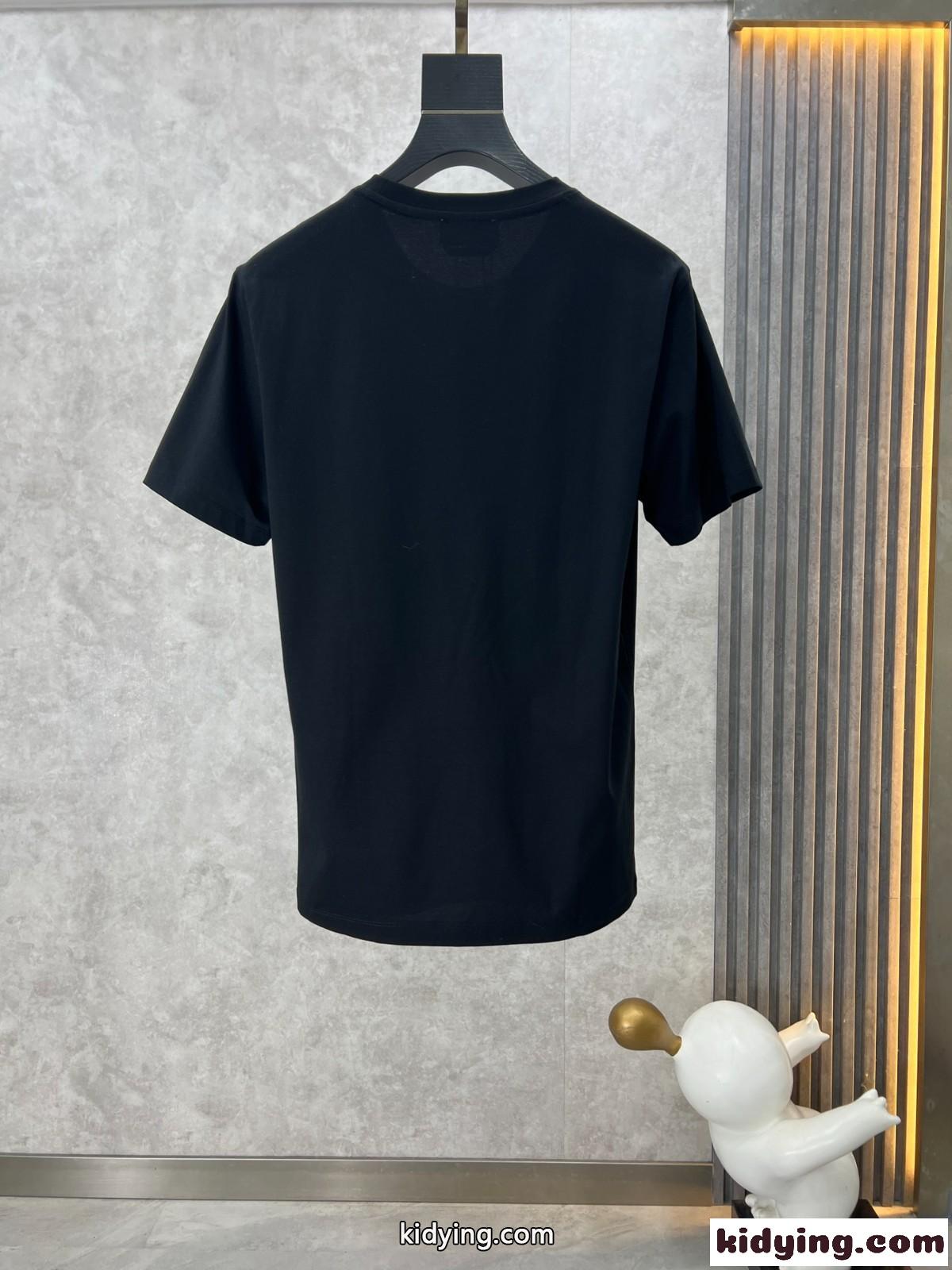 エルメス Tシャツ コピー 上品 カジュアル クルーネック 半袖Tシャツ ブラック-0