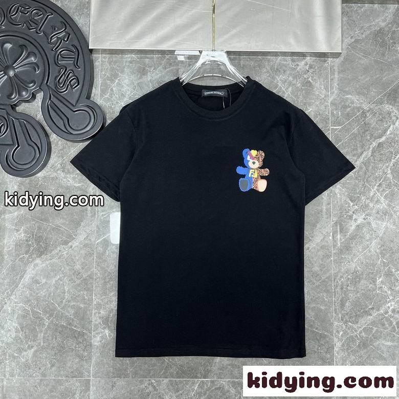 クロムハーツ tシャツ コピー おしゃれ カジュアル 人気 定番 プリント クルーネック 半袖 トップス 快適-0