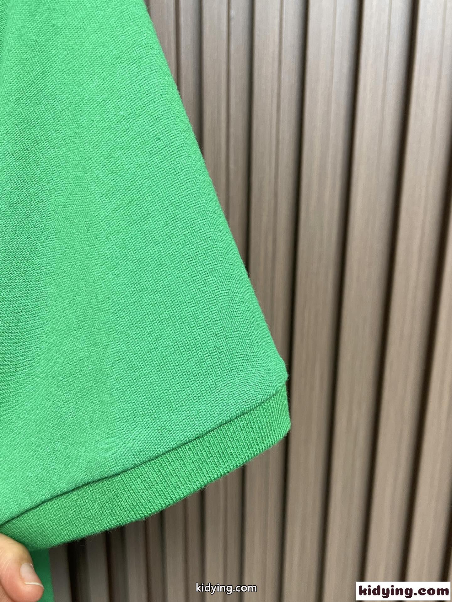 人気 GG パッチ付き コットン ポロシャツ グッチ Tシャツ コピー グリーン-3