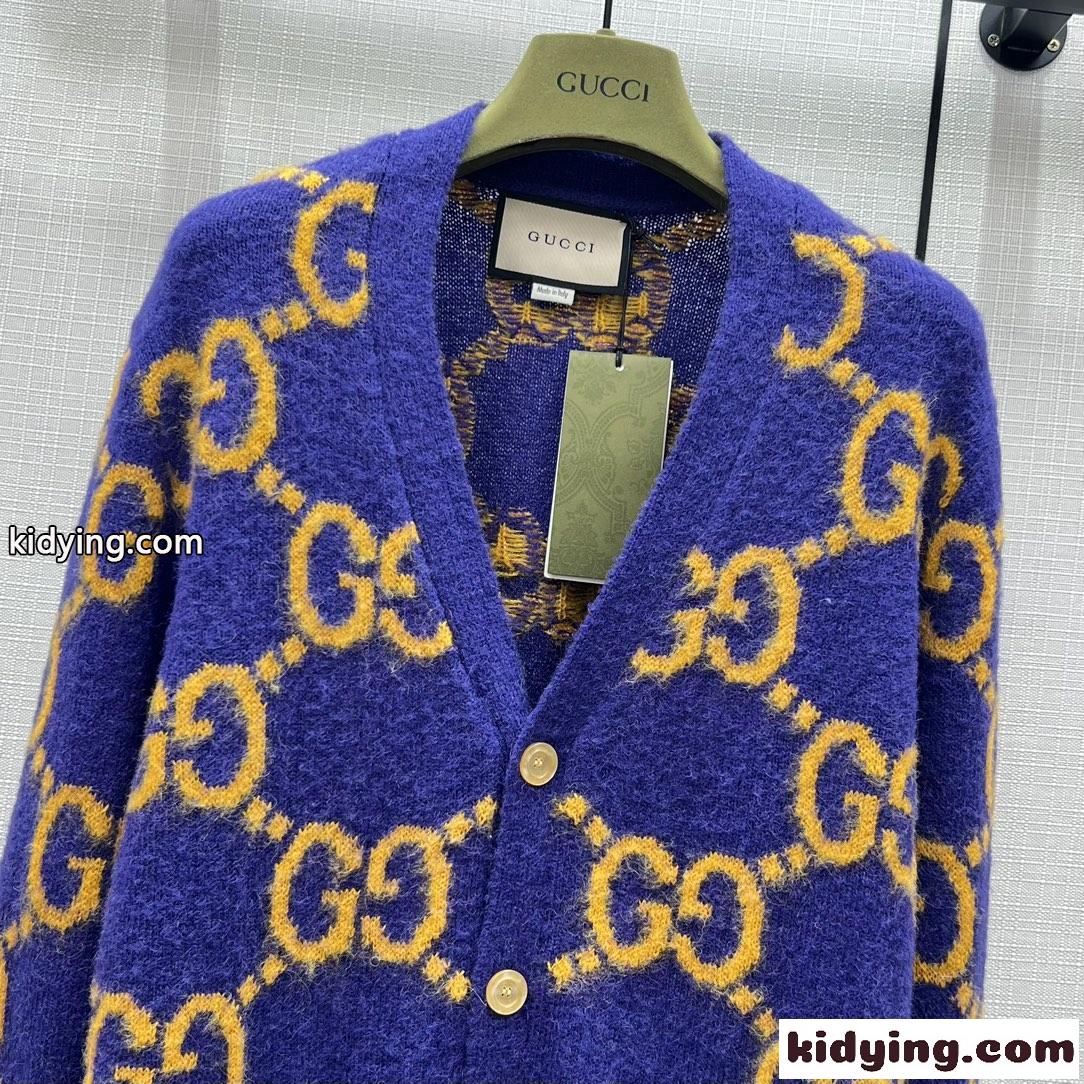 カジュアル 定番 GGジャガード グッチ ニット コピー カーディガン-1