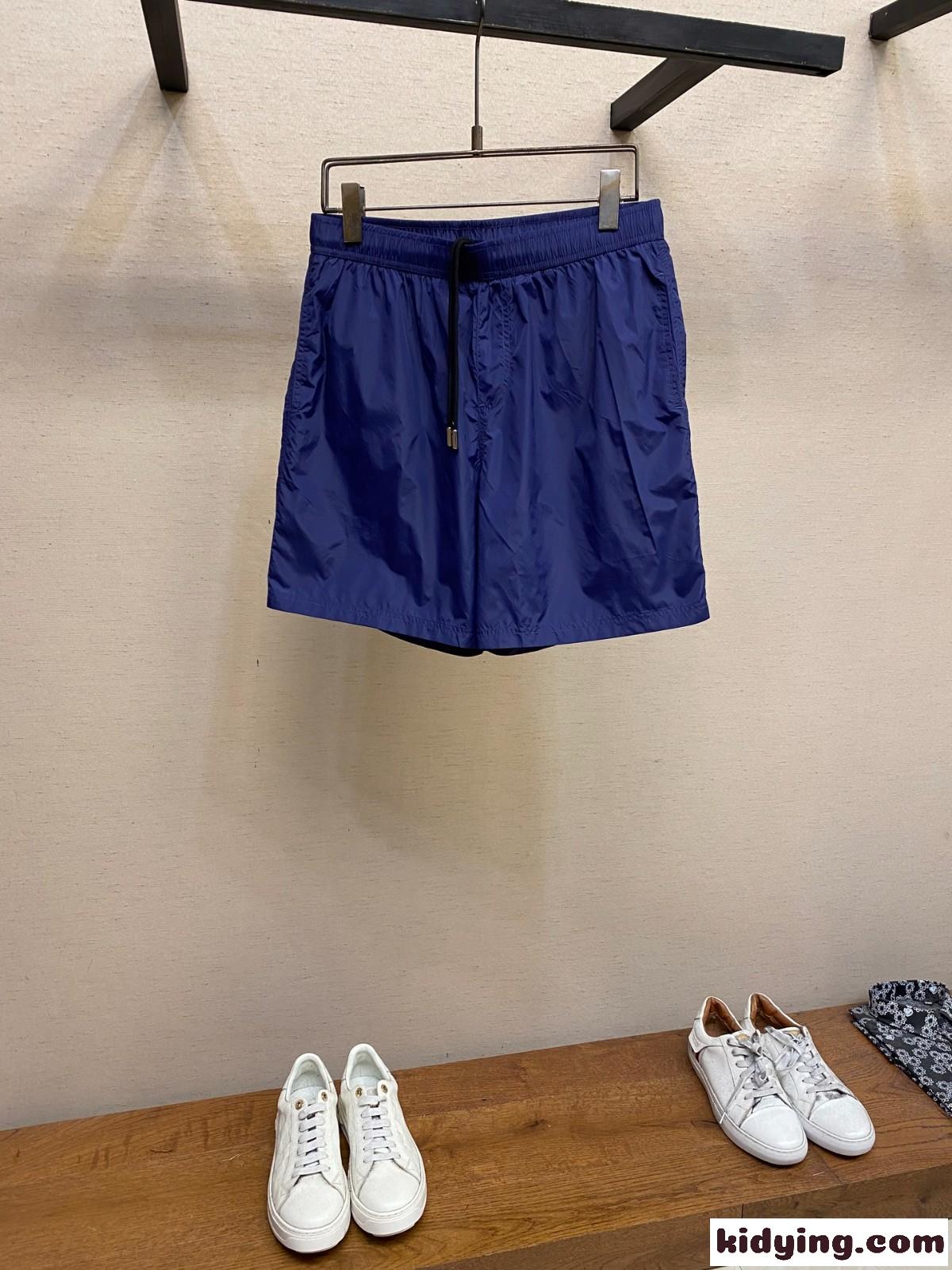 シンプル 合わせやすい ショートパンツ エルメネジルド・ゼニア パンツ 偽物 ブルー-1
