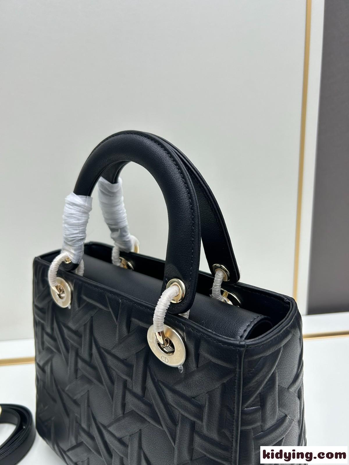 Lady Dior バッグ ミディアム クリスチャン・ディオール バッグ コピー ブラック-3