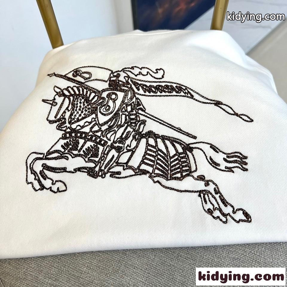 人気 お洒落 バーバリー 長袖Tシャツ コピー コットンス ウェットシャツ ホワイト-2