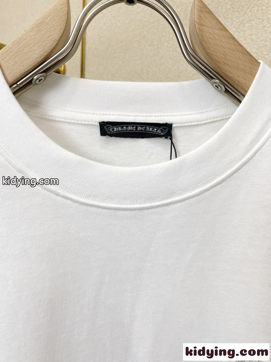 カジュアル お洒落 半袖Tシャツ クロムハーツ Tシャツ 偽物 トップス-4