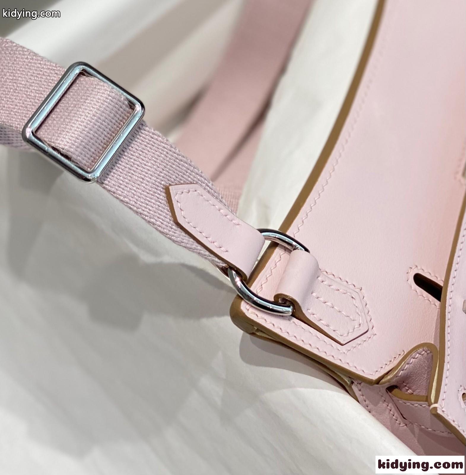 シルバー金具 エルメス ジプシエール ミニショルダーバッグ スーパーコピー ピンク-3