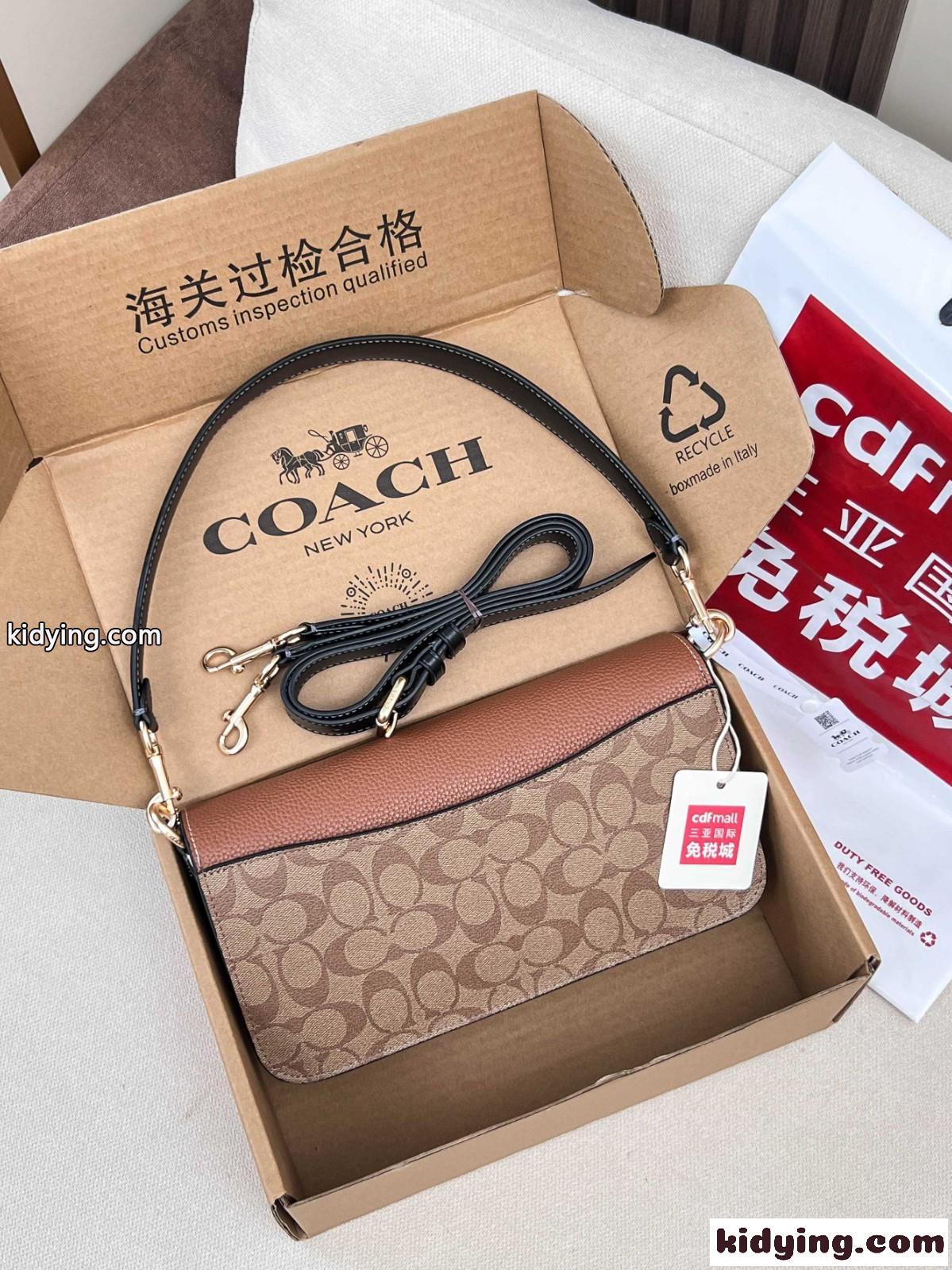 人気 上品 定番 ショルダーバッグ コーチ バッグ スーパーコピー ブラウン-2