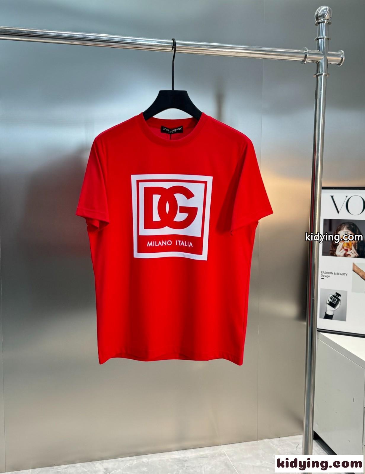 ドルチェ&ガッバーナ Tシャツ コピー 定番 カジュアル プリント クルーネック 半袖Tシャツ-3