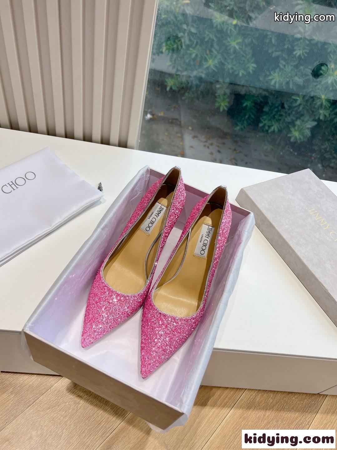 美人度アップ 人気 ピンヒールパンプス ジミーチュウ パンプス スーパーコピー ピンク-2