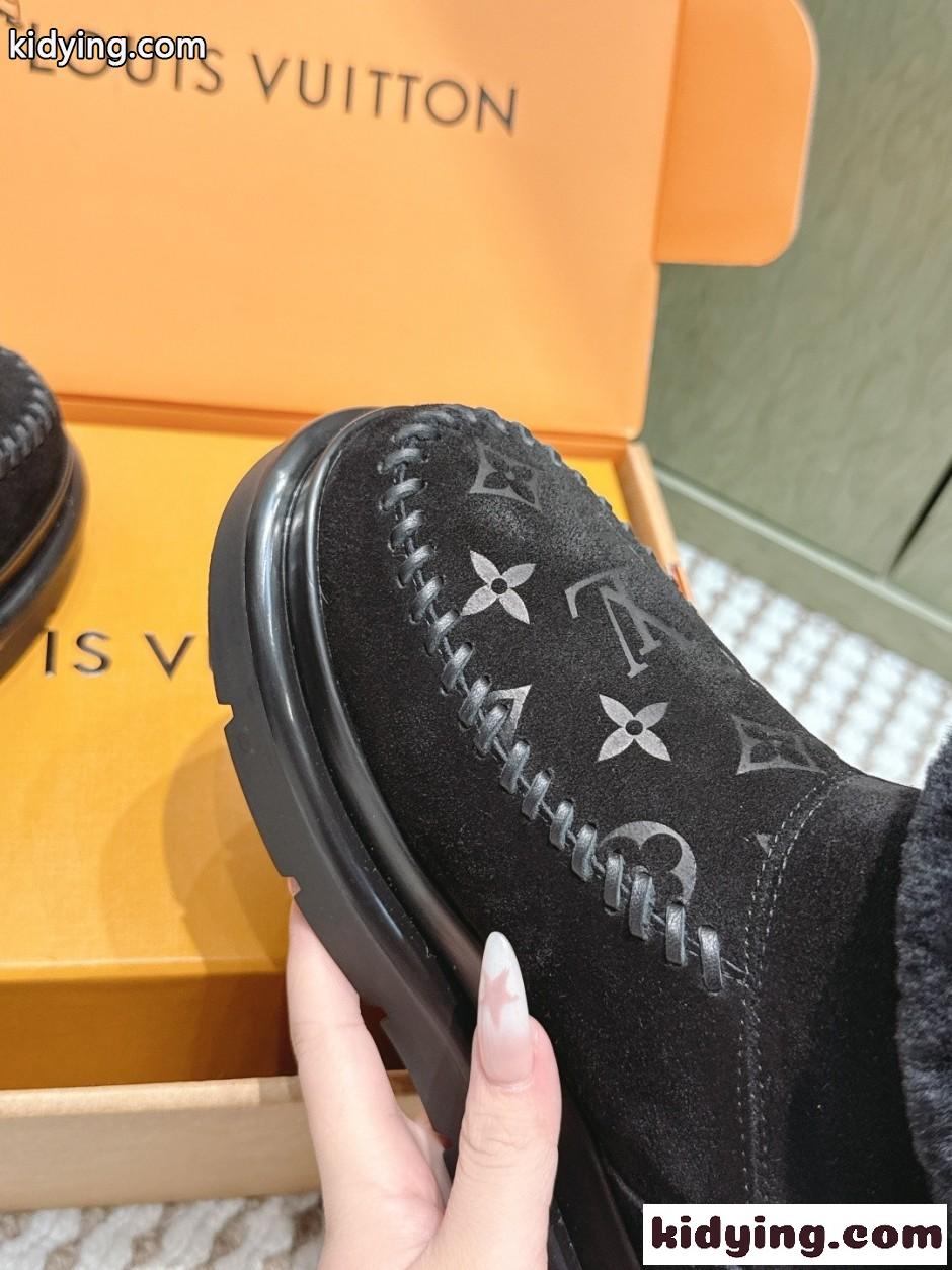LV SKI コルティナ アンクルブーツ ルイ・ヴィトン ブーツ スーパーコピー ブラック-1