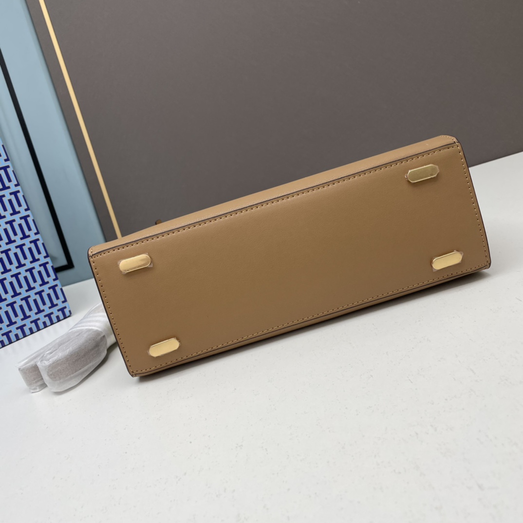 スモール リー ラジウィル プチ ダブルバッグ トリー バーチ バッグ コピー ハンドバッグ ブラウン-0