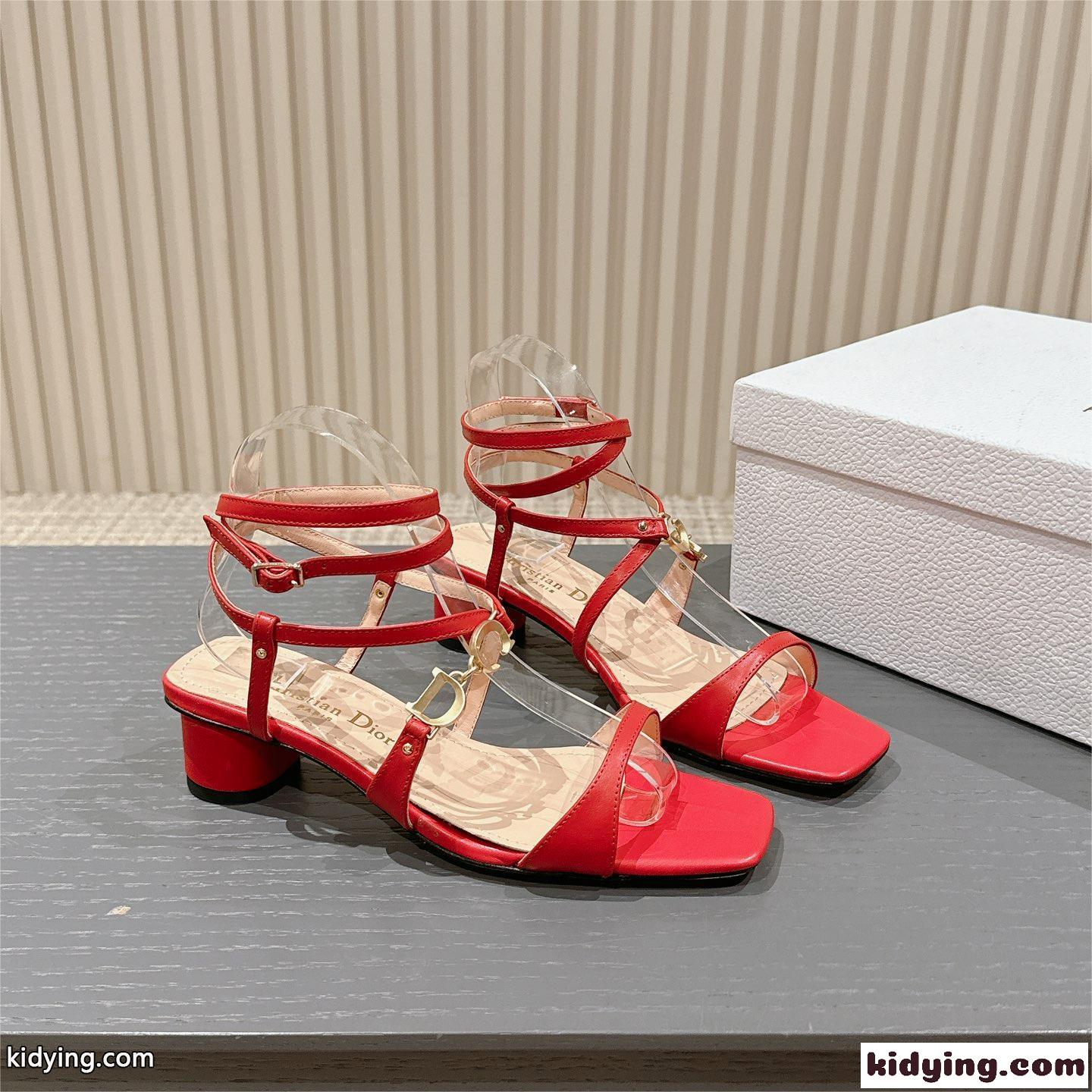 洗練された 4cm Cest Dior ヒールサンダル クリスチャン・ディオール サンダル コピー ブラック-0