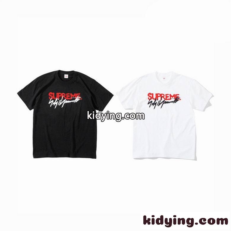 人気 シンプル お洒落 ロゴ ユニセックス シュプリーム tシャツ コピー 半袖 カジュアル レディース メンズ ホワイト ブラック-0