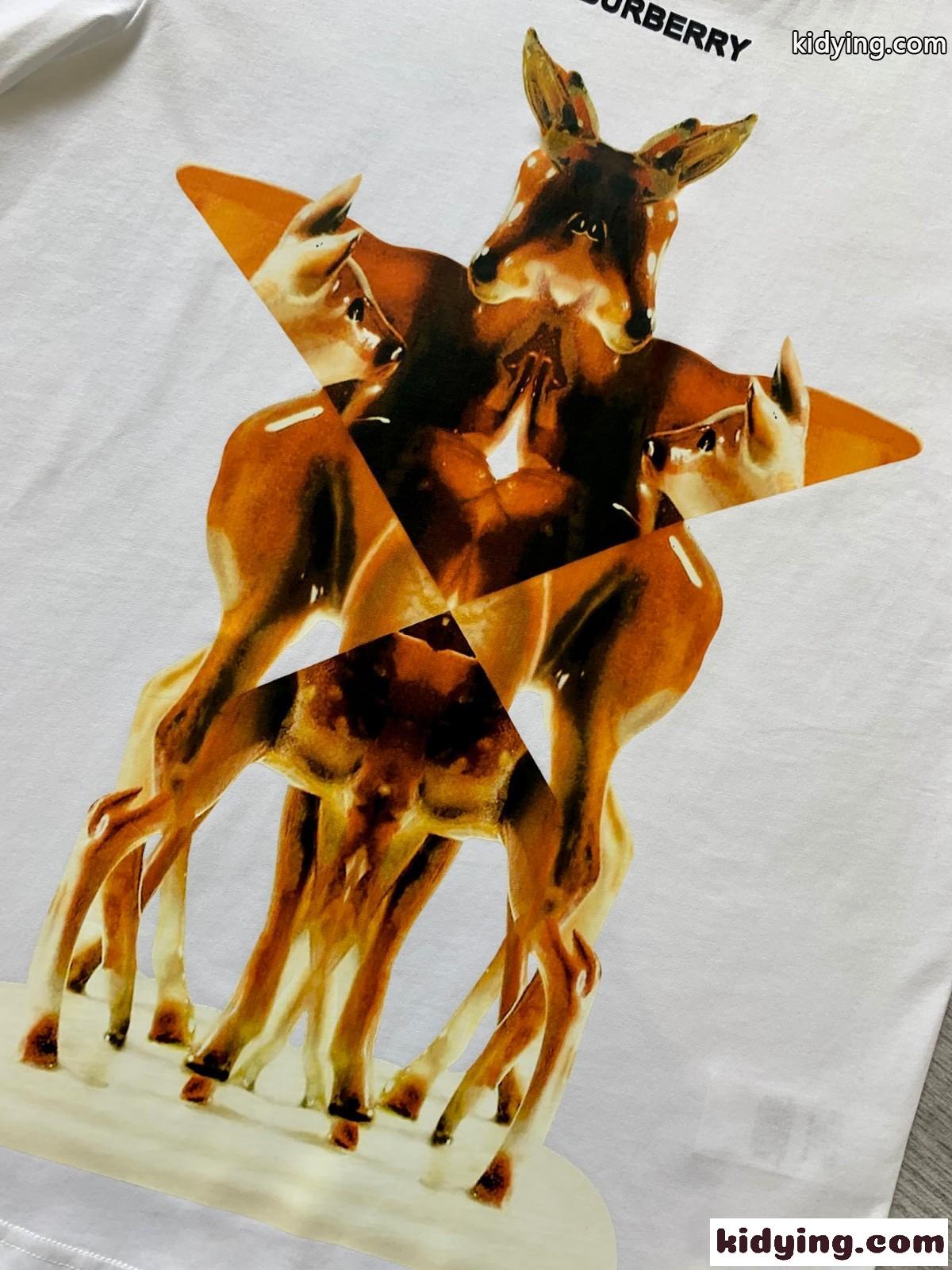 ストリート おしゃれ プリント クルーネック バーバリー 半袖Tシャツ コピー レディース 春夏 トップス-1