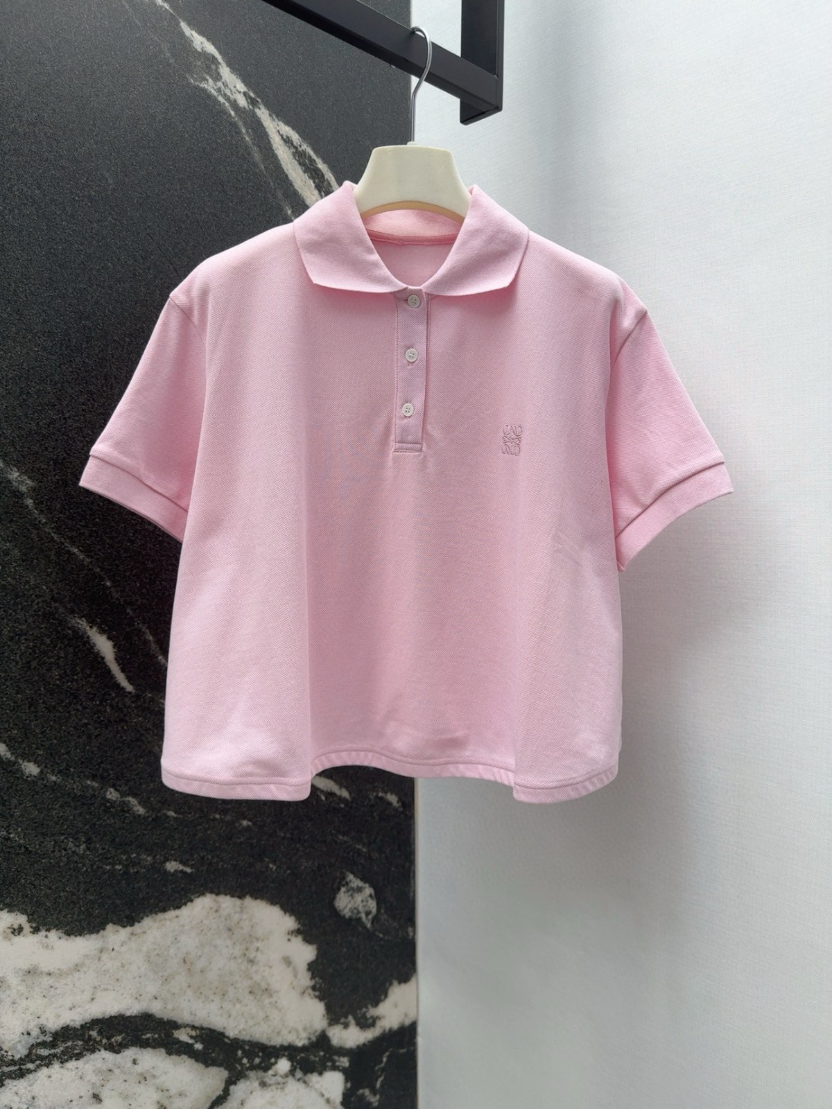 カジュアル トラペーズ ポロ ロエベ Tシャツ コピー レディース ピンク-1