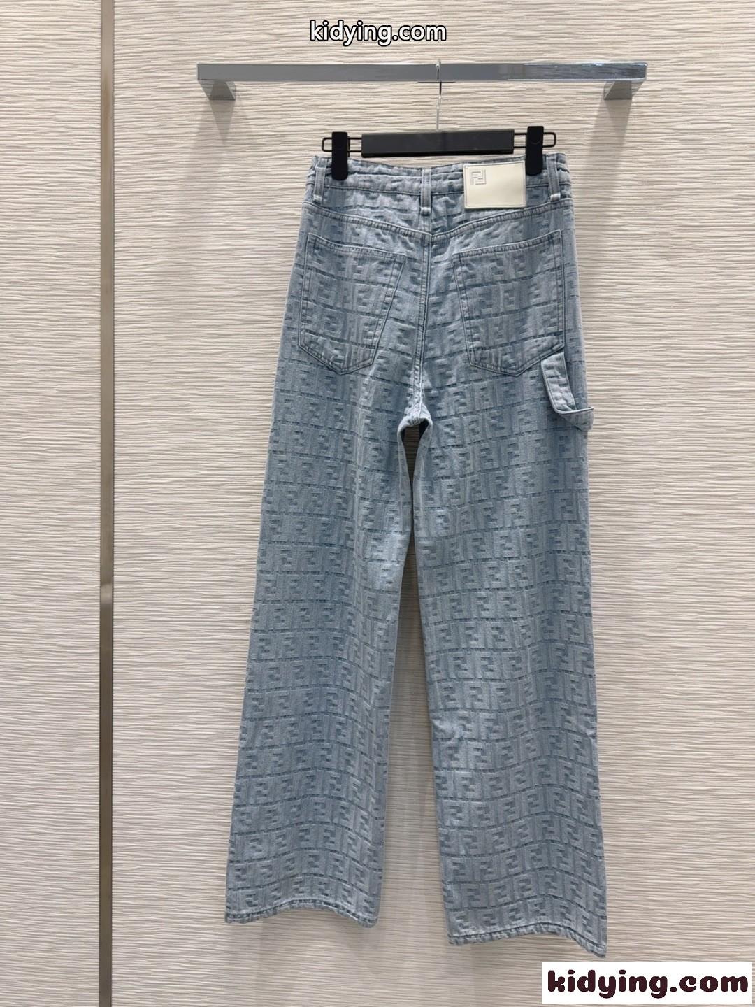 おしゃれ FFモチーフ デニムパンツ フェンディ ジーンズ スーパーコピー-4