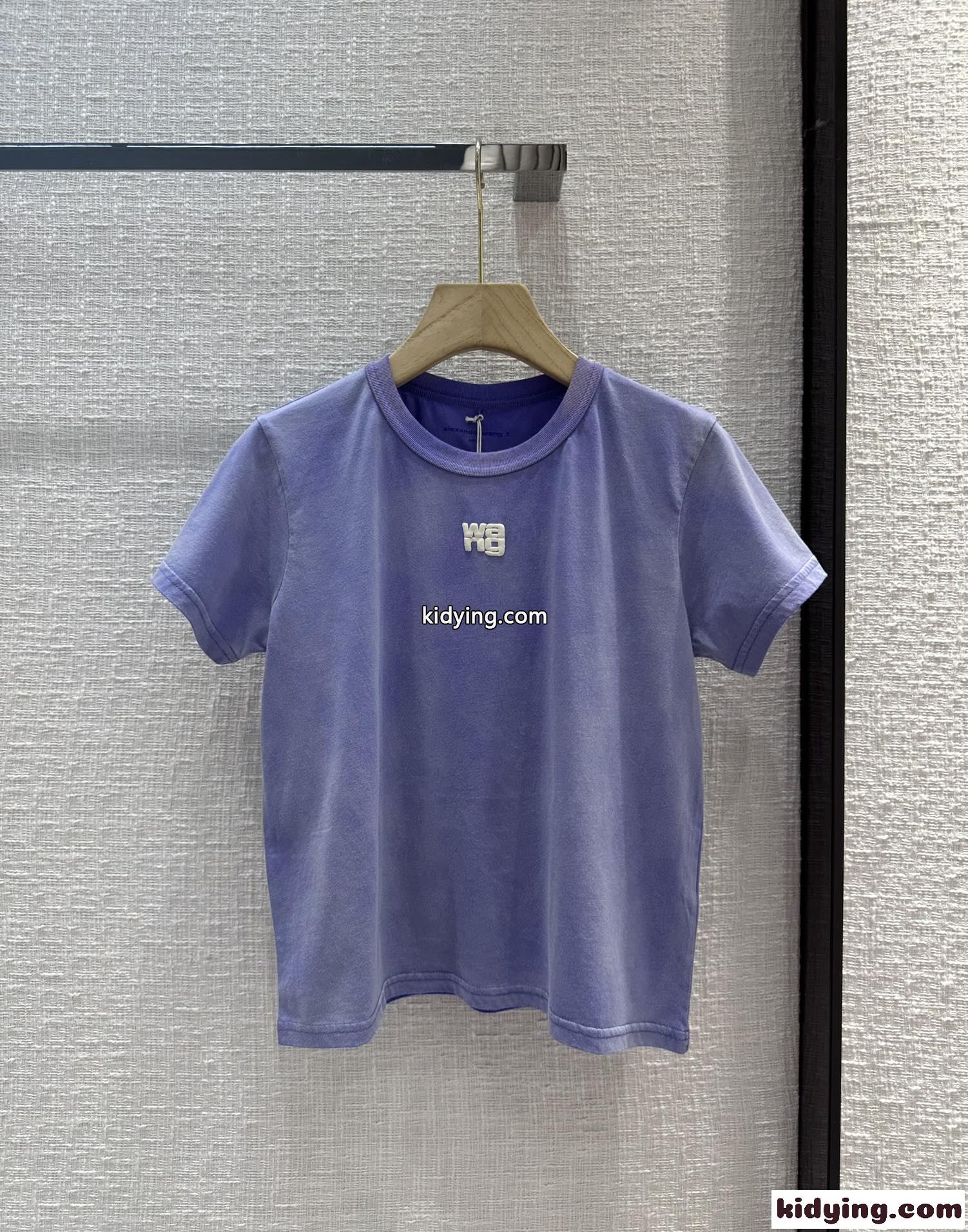 ベーシック ロゴ 半袖Tシャツ アレキサンダーワング Tシャツ コピー レディース トップス-1