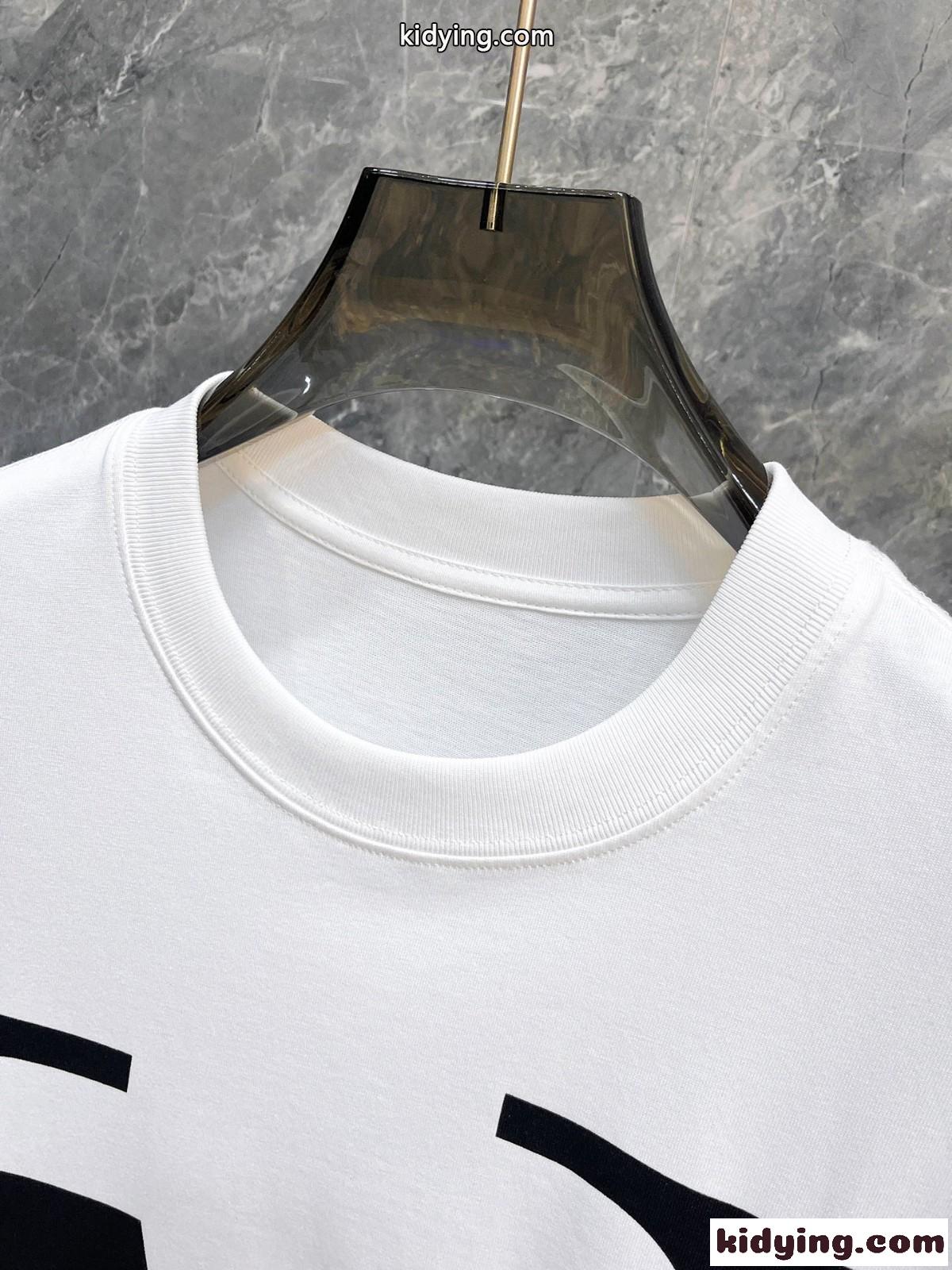 Vロゴプリント クルーネック Tシャツ ヴァレンティノ 半袖Tシャツ コピー ホワイト-2