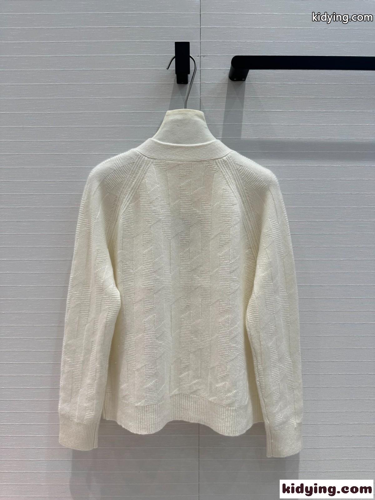 上品 カジュアル Hモチーフ カシミヤ カーディガン エルメス ニット コピー ベージュ-4