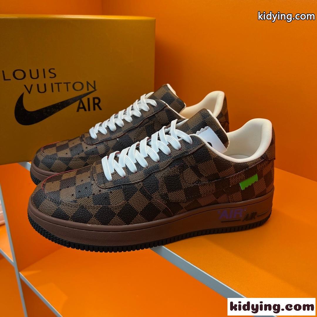 飽きのこない チェック 人気 LV x OFF-WHITE x Nike メンズ スポーツシューズ オフホワイト スニーカー コピー-0