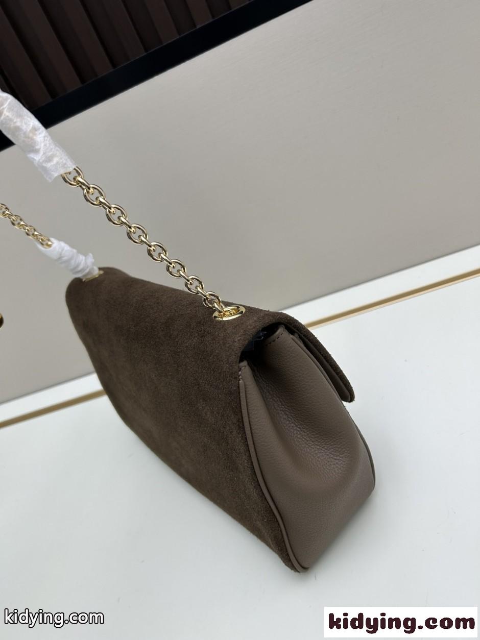 カジュアル おしゃれ Chloé Heritage ショルダーバッグ クロエ バッグ スーパーコピー スエード-1