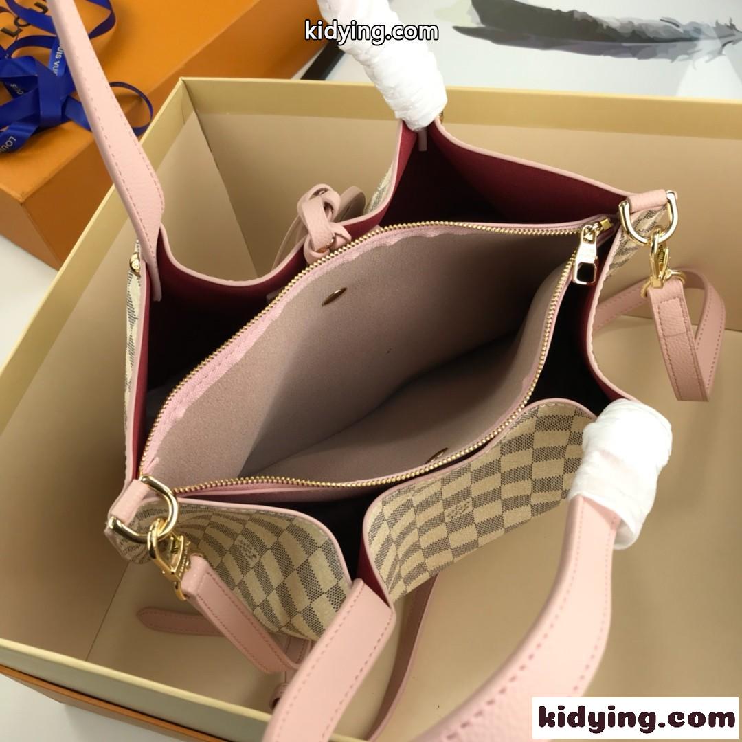 レディース トートバッグ 大容量 牛革 カバン 通勤 肩掛け ルイ・ヴィトン バッグ コピー 定番 人気 斜め掛け-3