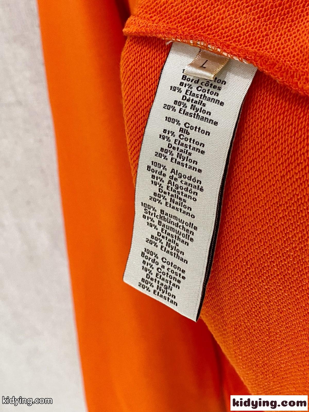 エルメス Tシャツ 偽物 スタイリッシュ スウェットシャツ プルオーバー オレンジ-3