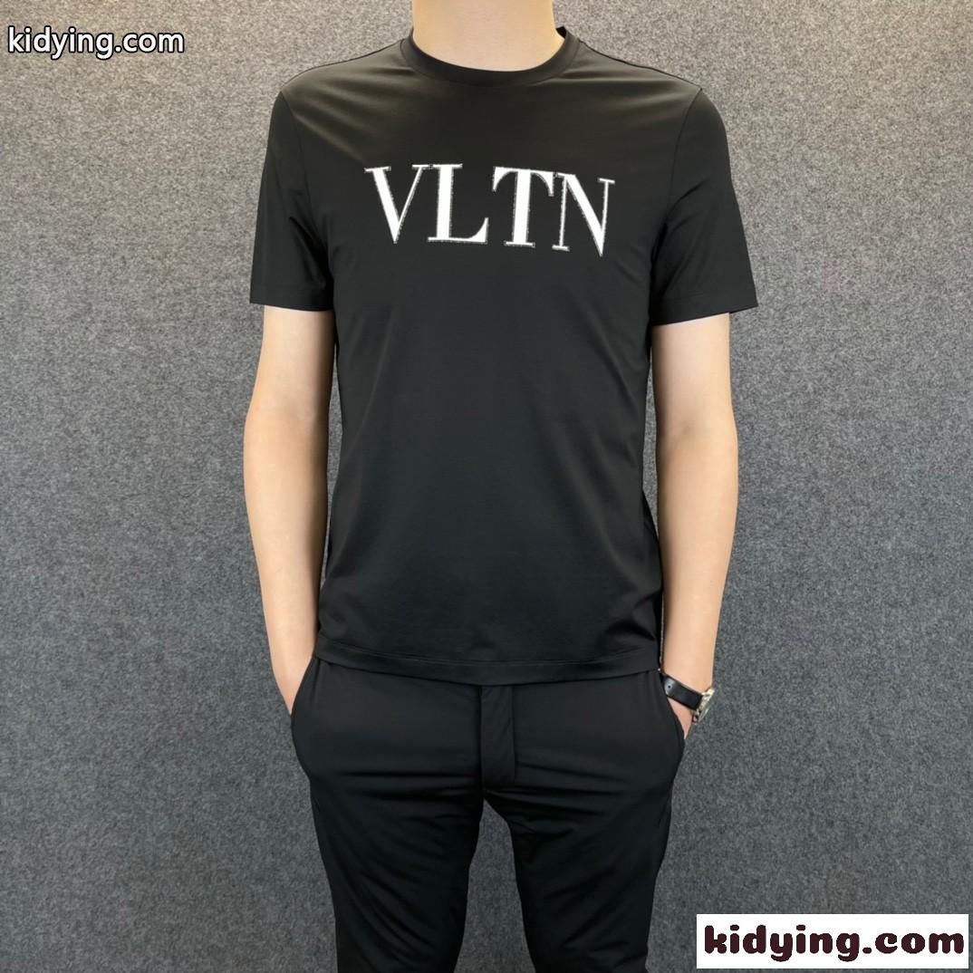 3色あり クルーネック VLTN 柔らかい ヴァレンティノ Tシャツ コピー 着心地いい 春夏 半袖 トップス-1