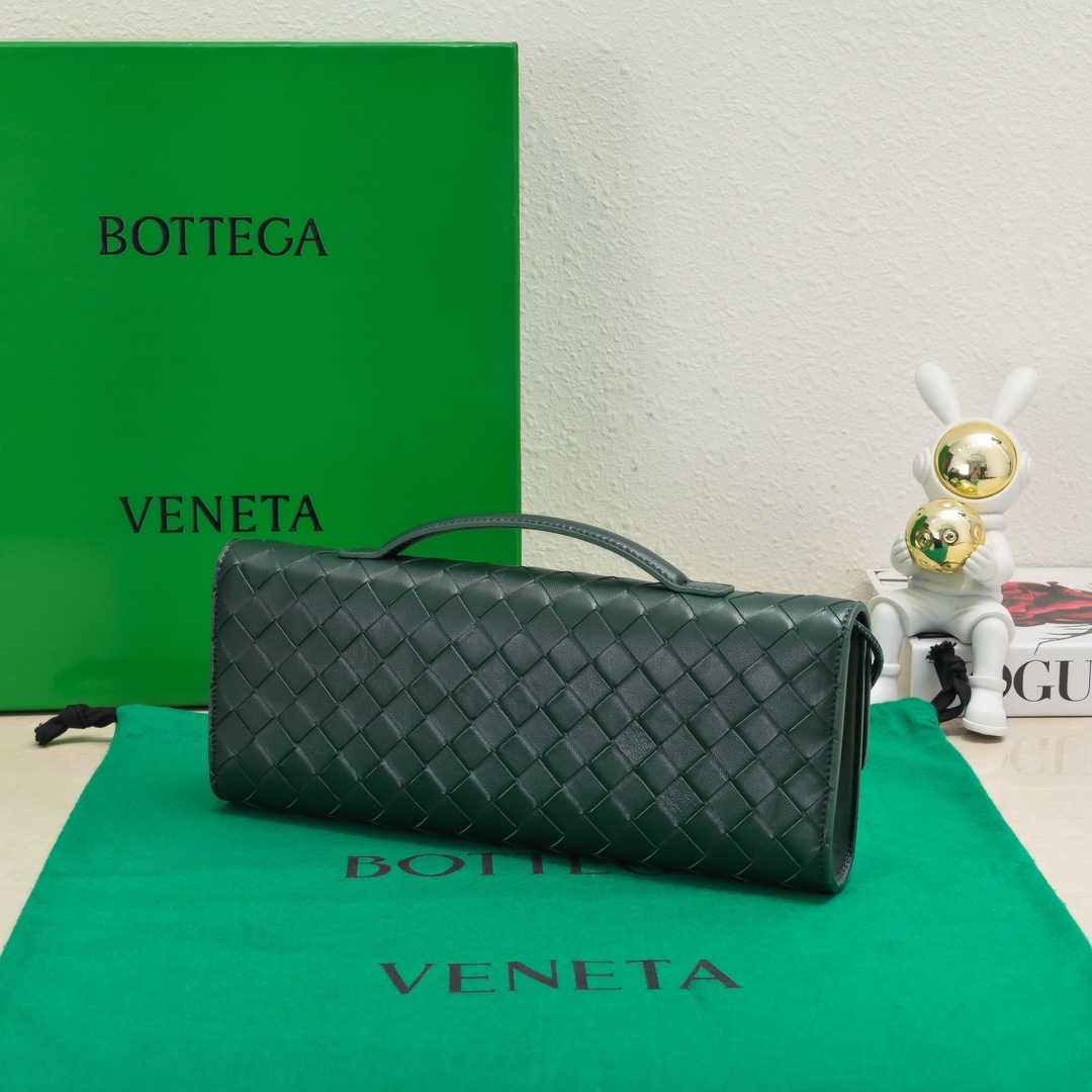 ハンドル付き ロング クラッチバッグ ボッテガ・ヴェネタ バッグ スーパーコピー ダークグリーン-1