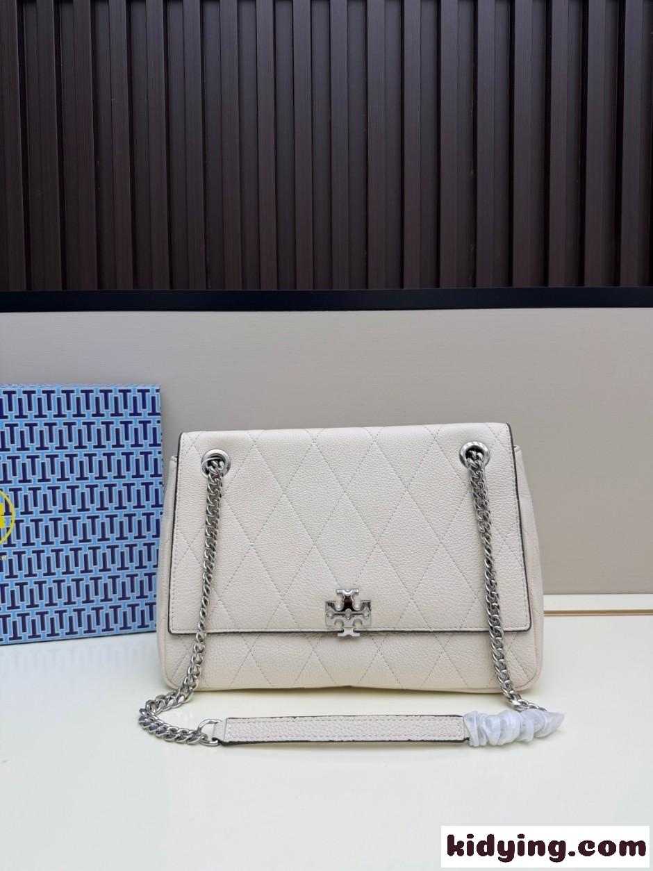 Tory Burch チャーリー キルト ショルダーバッグ トリーバーチ コピー ホワイト-2