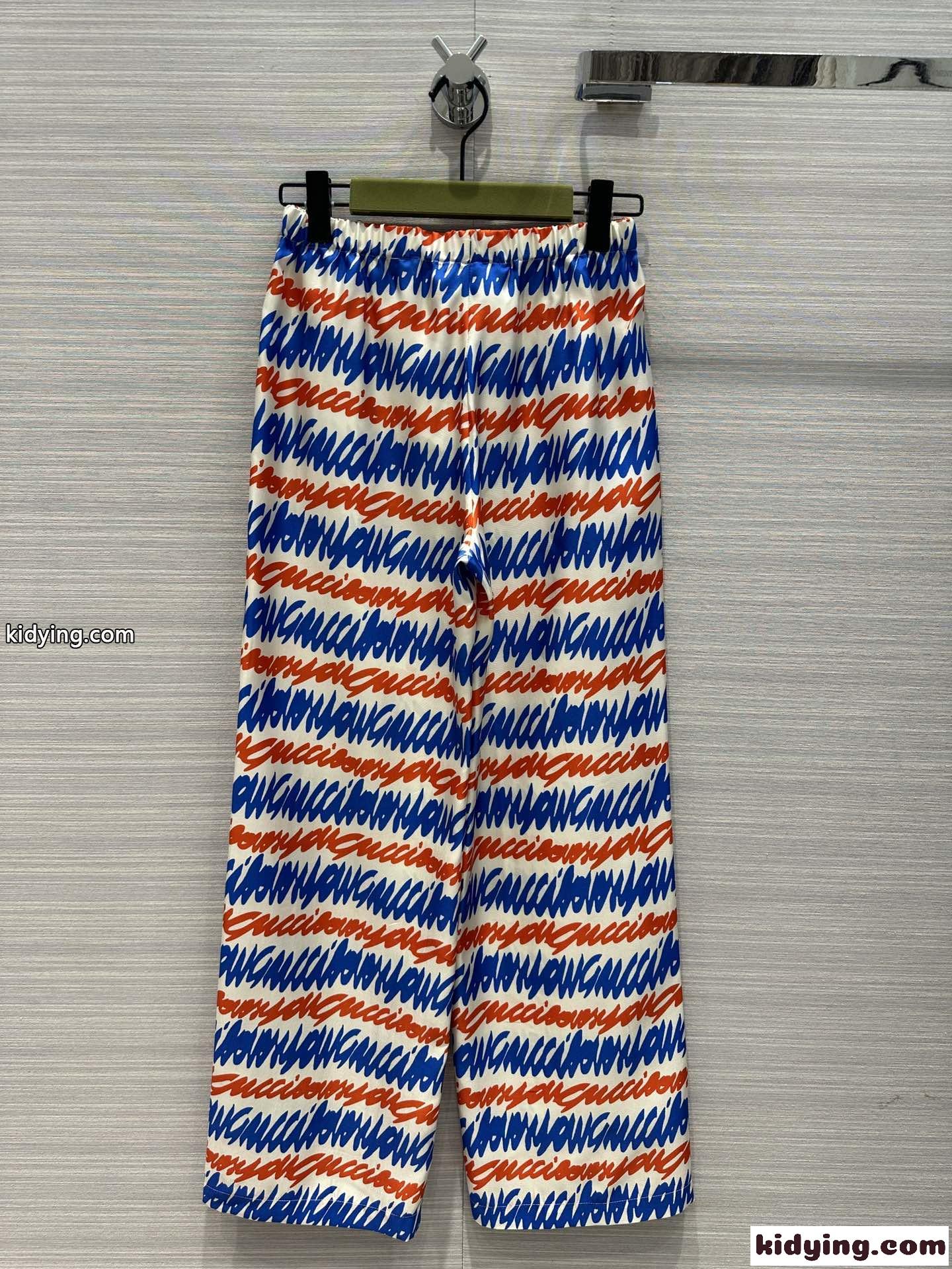 目を引く プリント シルクパンツ グッチ パンツ コピー レディース-3