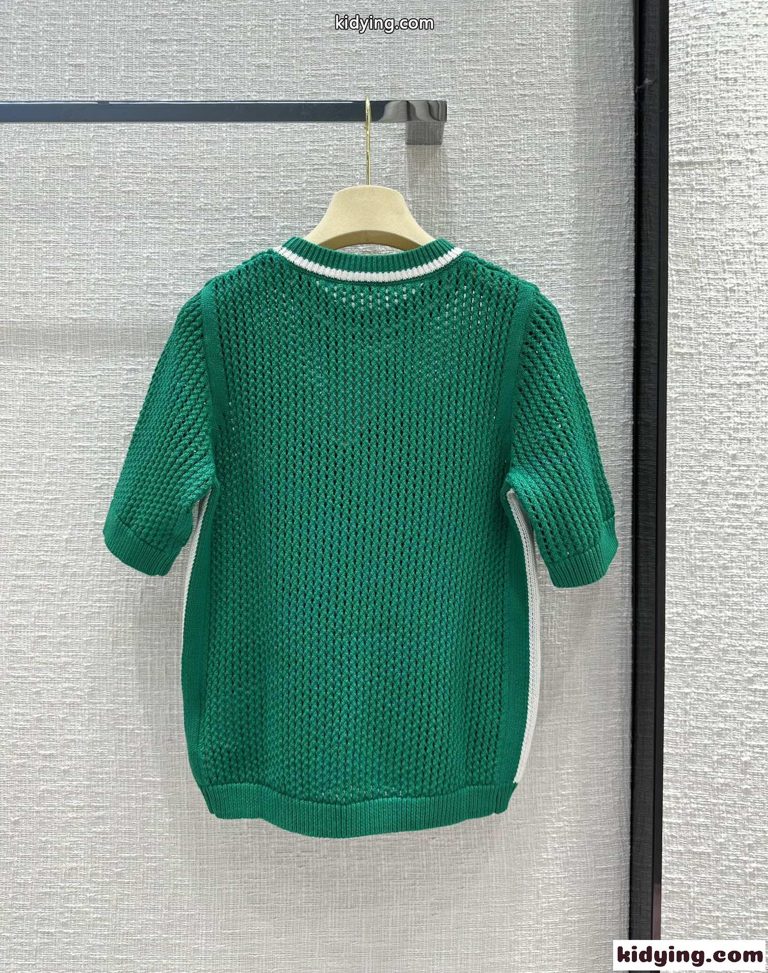 ミュウミュウ セーター コピー 可愛い おしゃれ クルーネック ニット 半袖 トップス-4