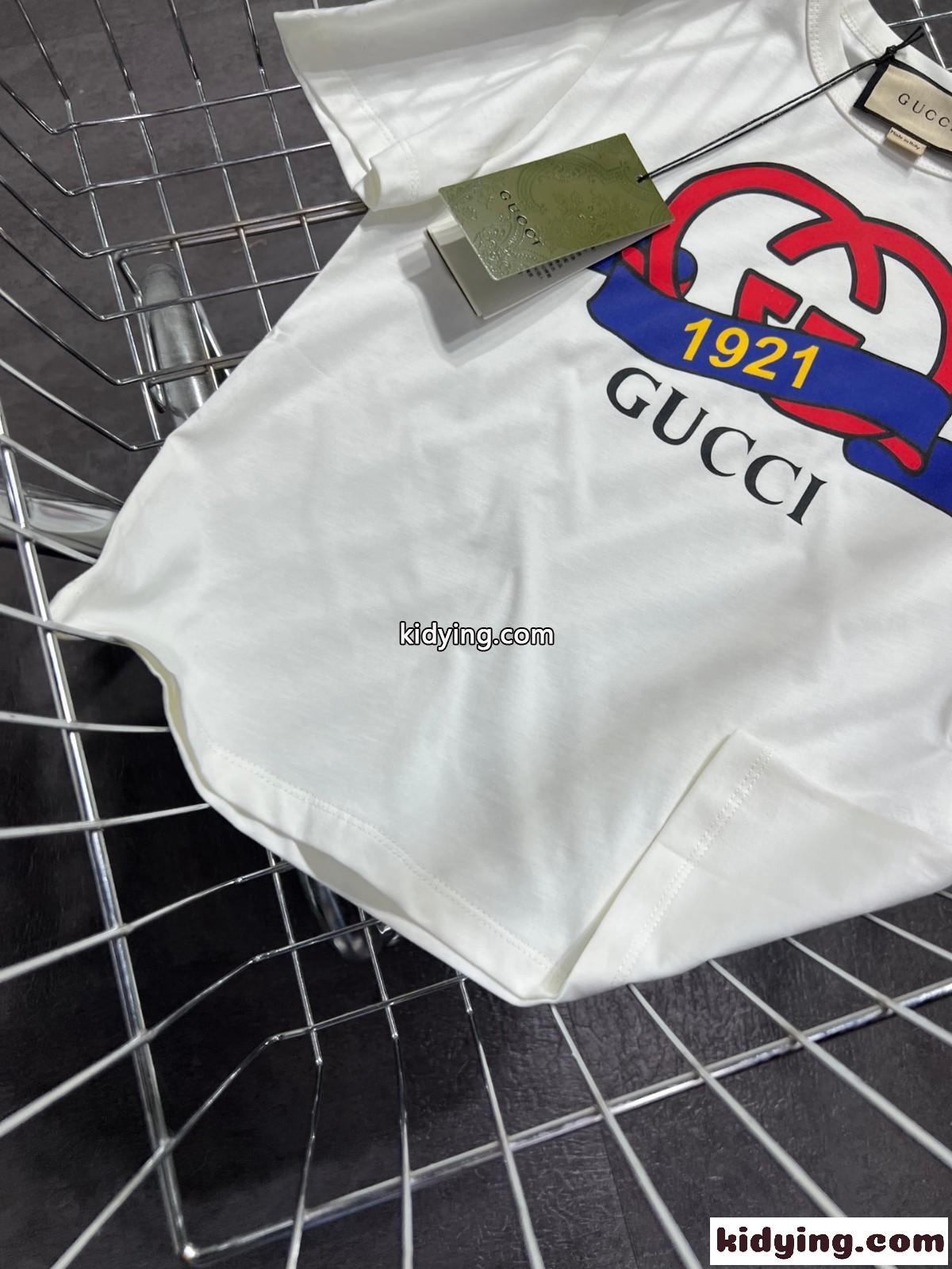 インターロッキングG 1921 GUCCI コットン Tシャツ グッチ Tシャツ コピー 半袖-0